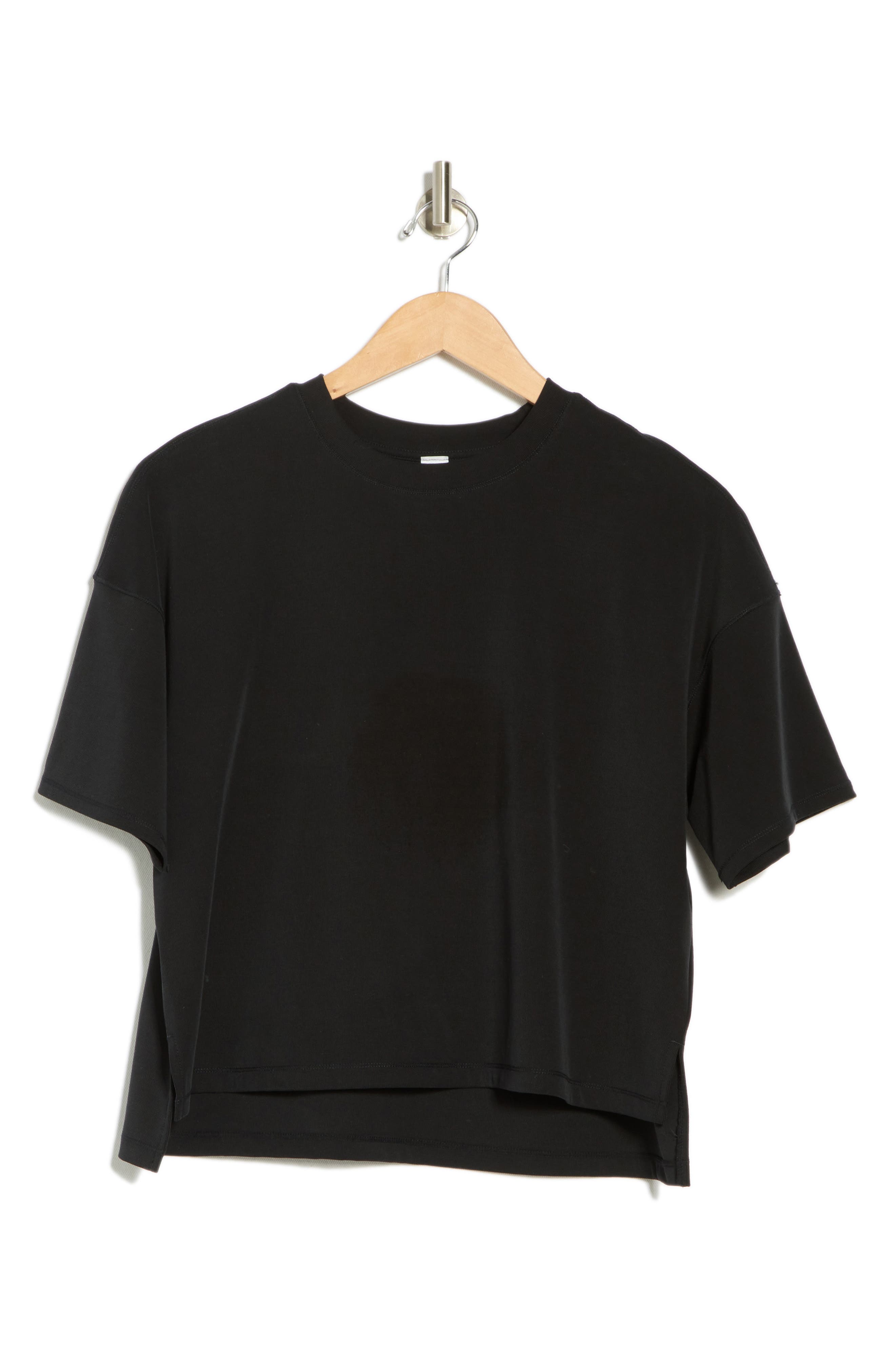 YOGALICIOUS Slinky Rib High Low Boxy Tee (Women) | Nordstromrack