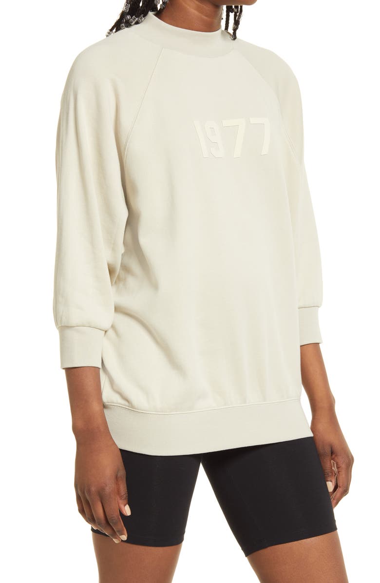 Fear of God Essentials Mock Neck French Terry Pullover, Alternate, color,