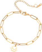 DLORIA LoyalPrint Delicate Paw Print Link Bracelet
