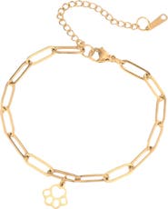 DLORIA LoyalPrint Delicate Paw Print Link Bracelet