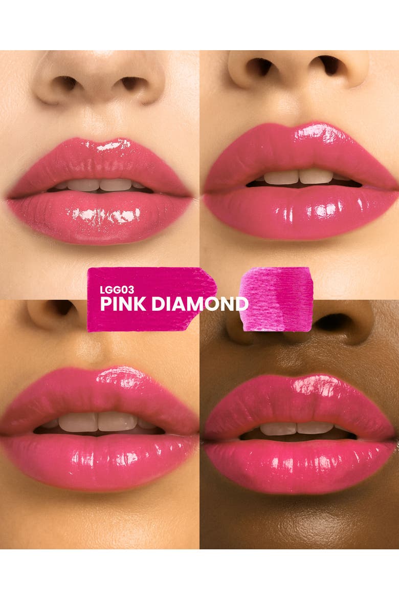 Change Agent Shine Lip Gloss, Alternate, color, PINK DIAMOND