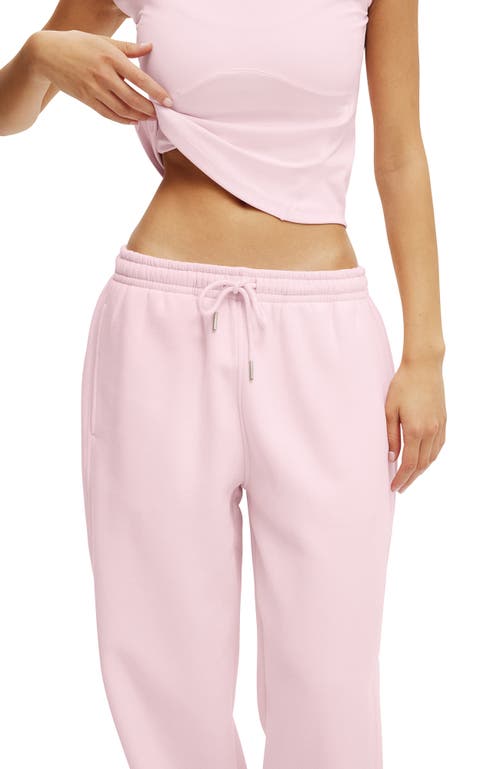Cotton On Body Active Plush Essential Barrel Sweatpant In Pink