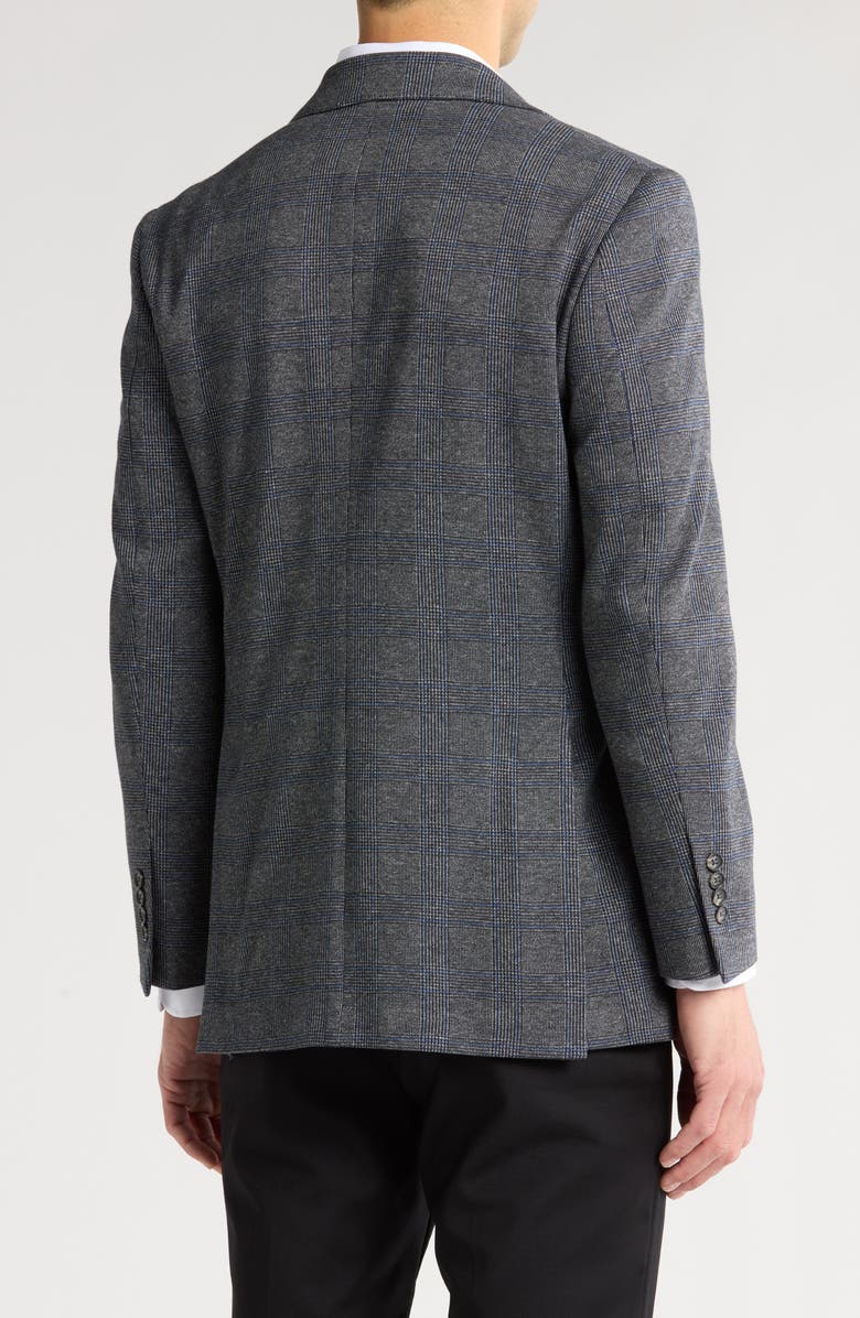 Brooks Brothers Classic Fit Plaid Knit Sport Coat, Alternate, color, 