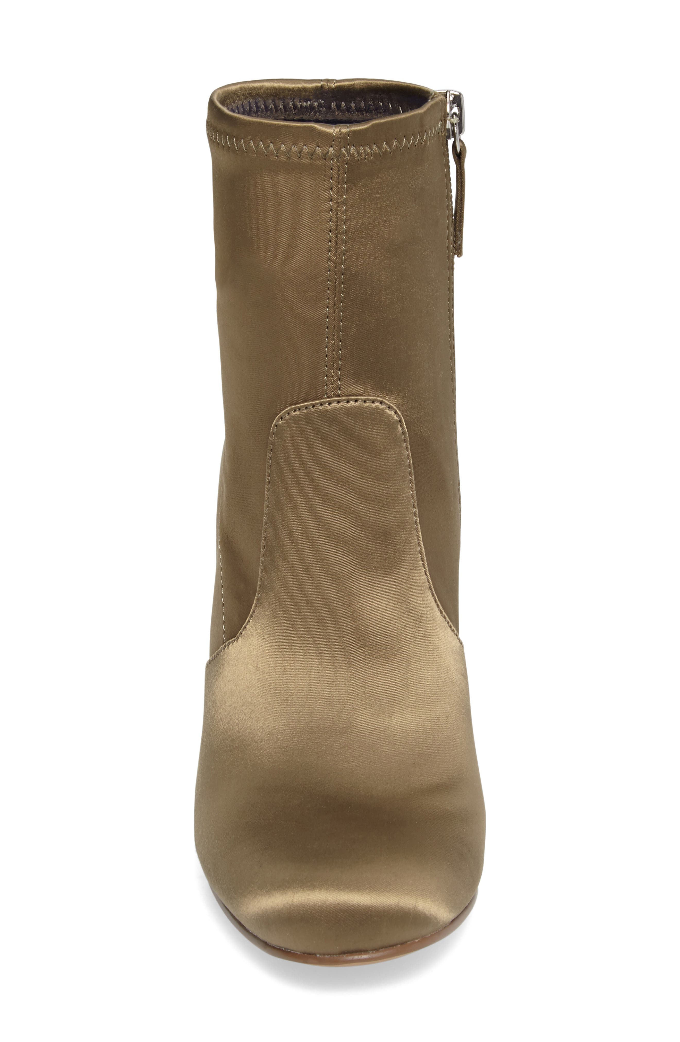 Gaze Bootie, Alternate, color, OLIVE SATIN