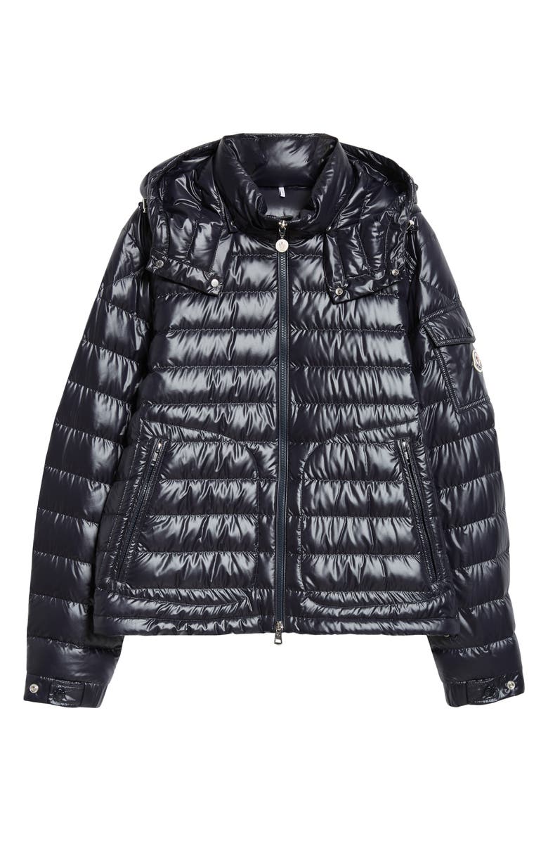 Moncler Lauros Down Jacket, Alternate, color, Dark Navy Blue