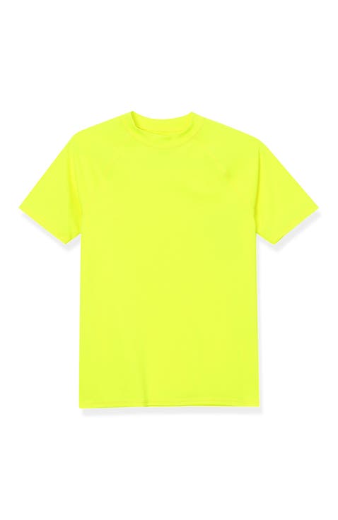 Boys Husky Short Sleeve UPF 50 Sun Protection Rash Guard