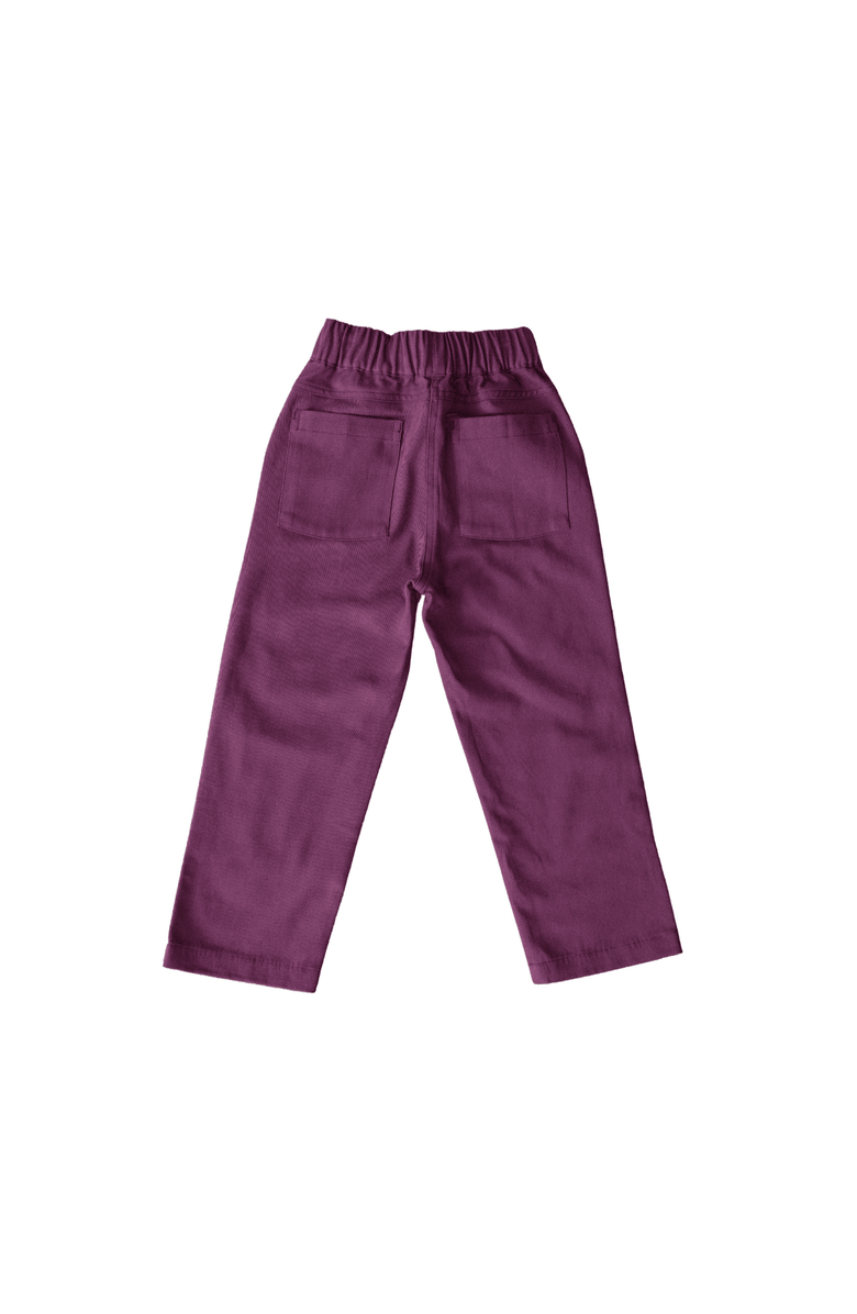 Jackalo Kids’ Organic Heavyweight Cotton Denim Jules Jeans, Alternate, color, Plum