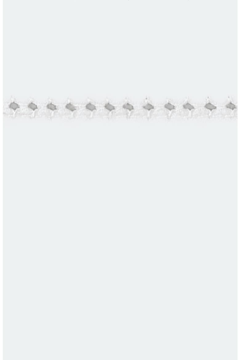 Bergamo Hemstitch Flat Sheet, Alternate, color, WHITE