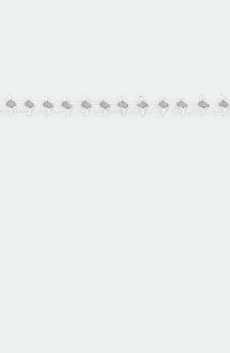 Matouk Bergamo Hemstitch Flat Sheet, Alternate, color, White