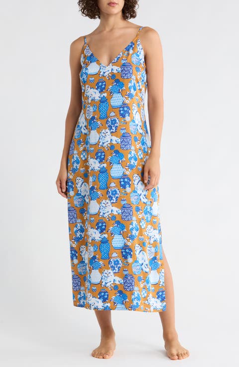 Chic To Sleep Satin Nightgown