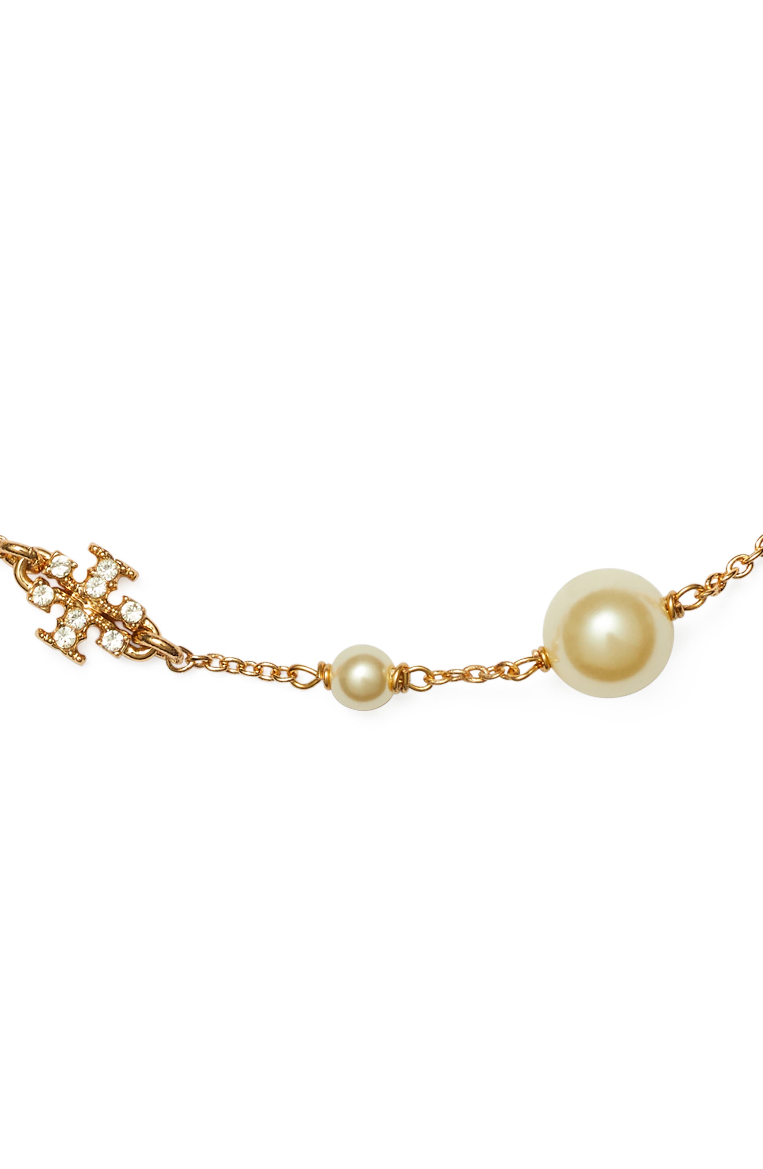 Женские аксессуары Tory Burch Delicate Moondance Pearl Bracelet — фото 3