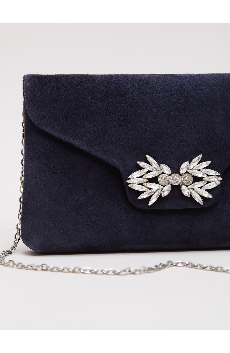 Phase Eight Sparkle Clutch Bag, Alternate, color, Navy