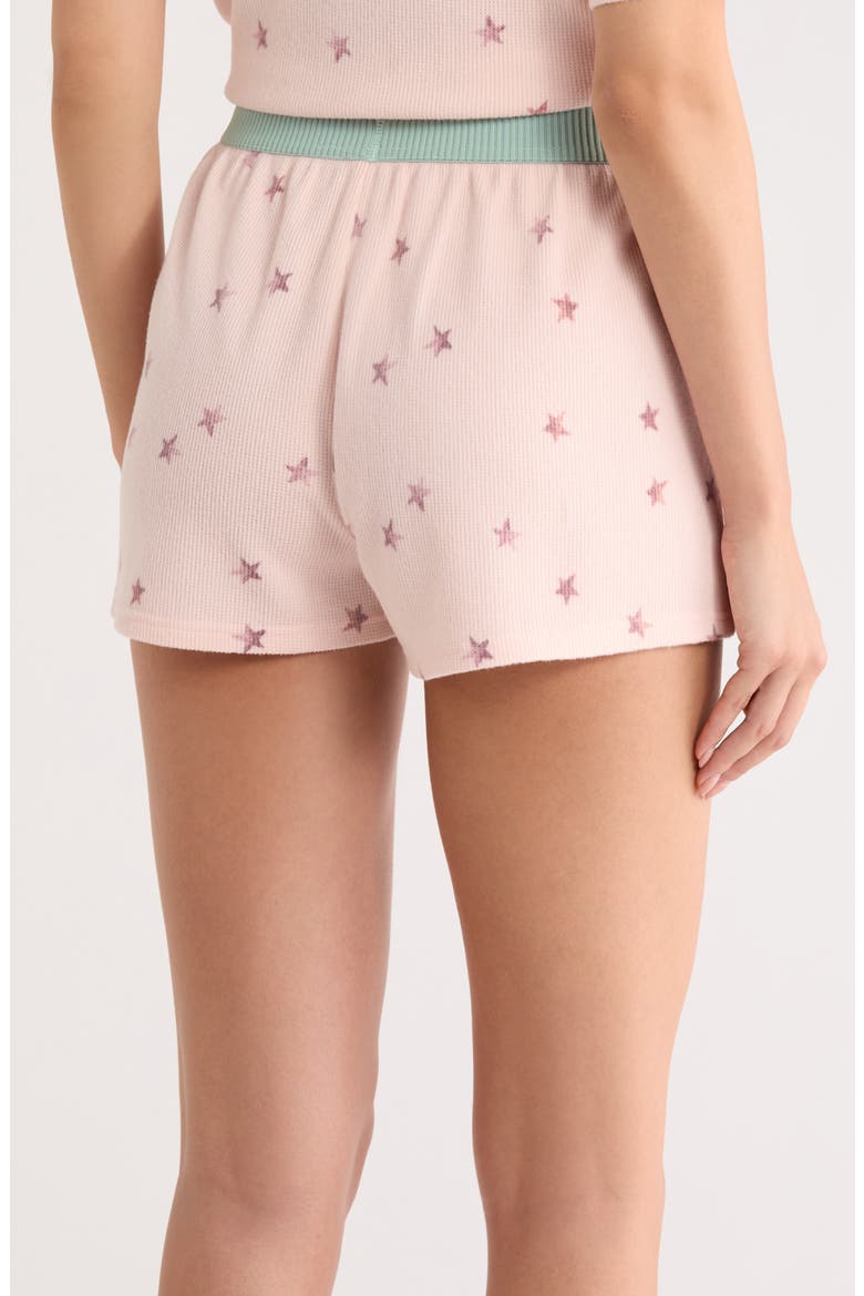 Road Trip Pajama Shorts, Alternate, color, CHAMPAGNE DITSY STARS