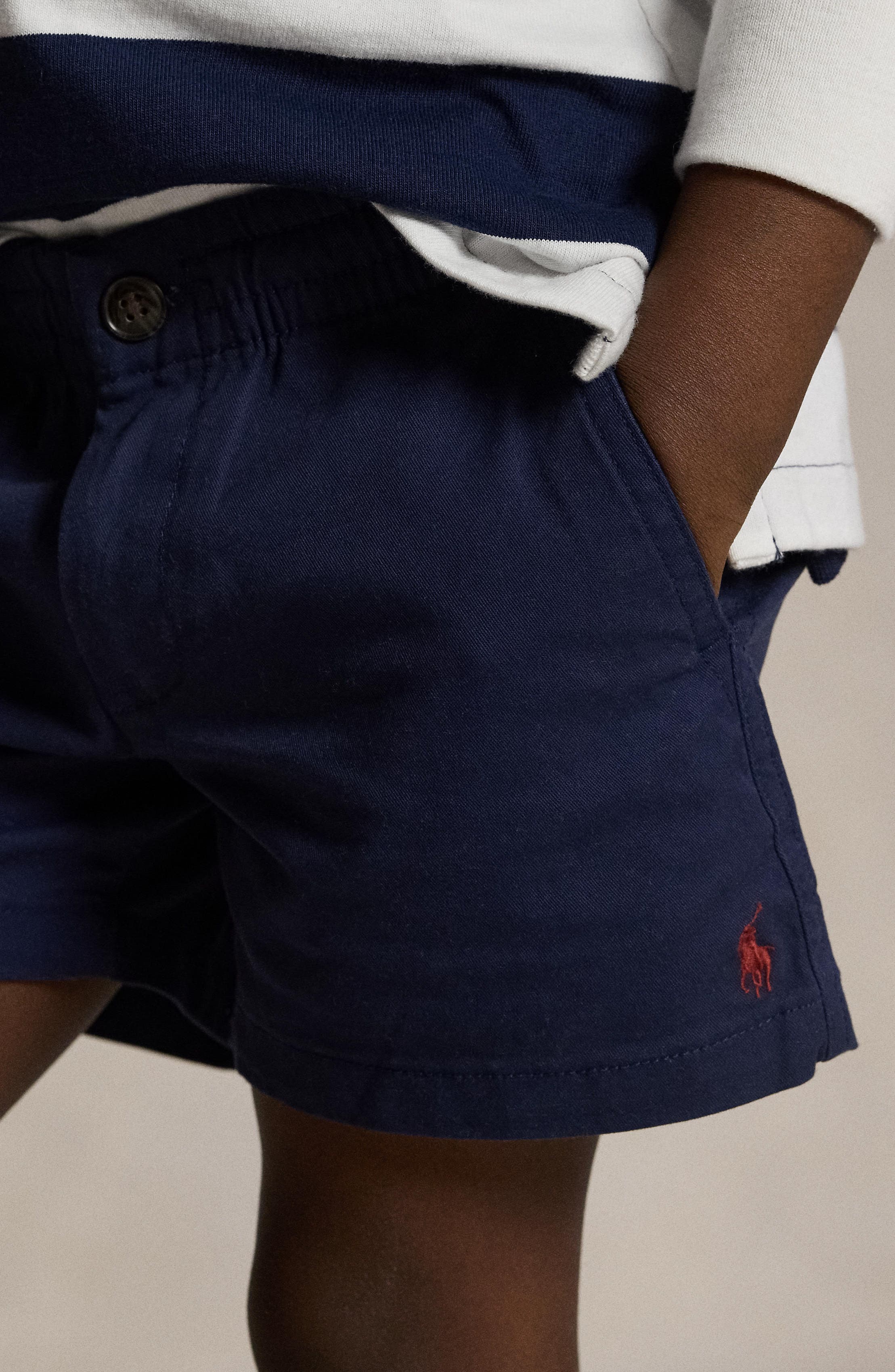 Детские Polo Ralph Lauren Kids' Prepster Stretch Cotton Twill Shorts — фото 4