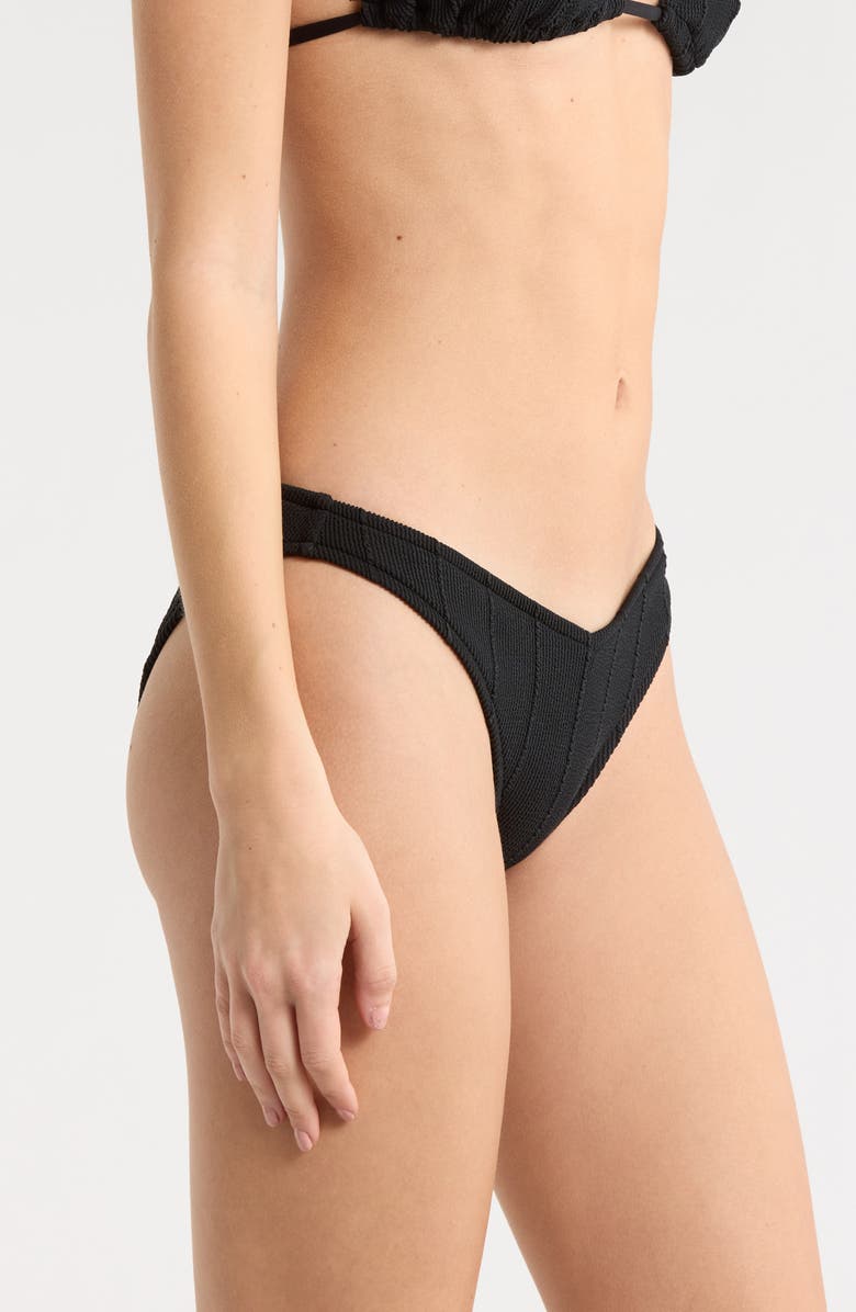 Rip Curl Vibe Surf High Cut Bikini Bottoms, Alternate, color, Black