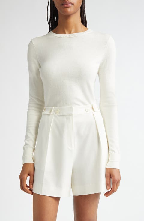 Alizee Crewneck Cotton & Cashmere Sweater