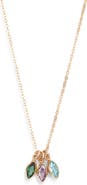 Set & Stones Marquise Multibirthstone Charm Necklace