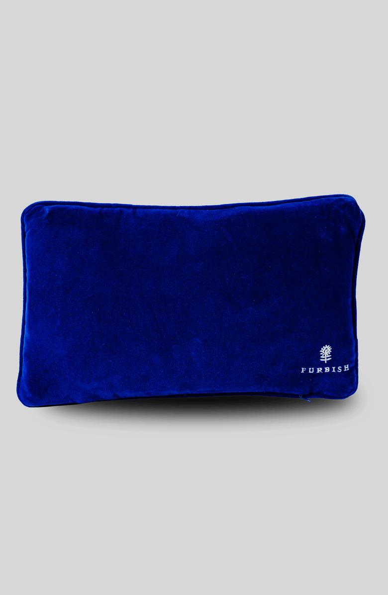 Furbish Pisces Needlepoint Pillow, Alternate, color, Blue