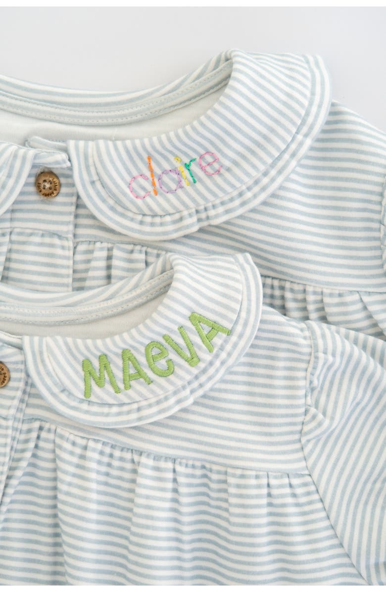 Little Paper Kids Libby Knit Dress, Alternate, color, Light Blue Stripe