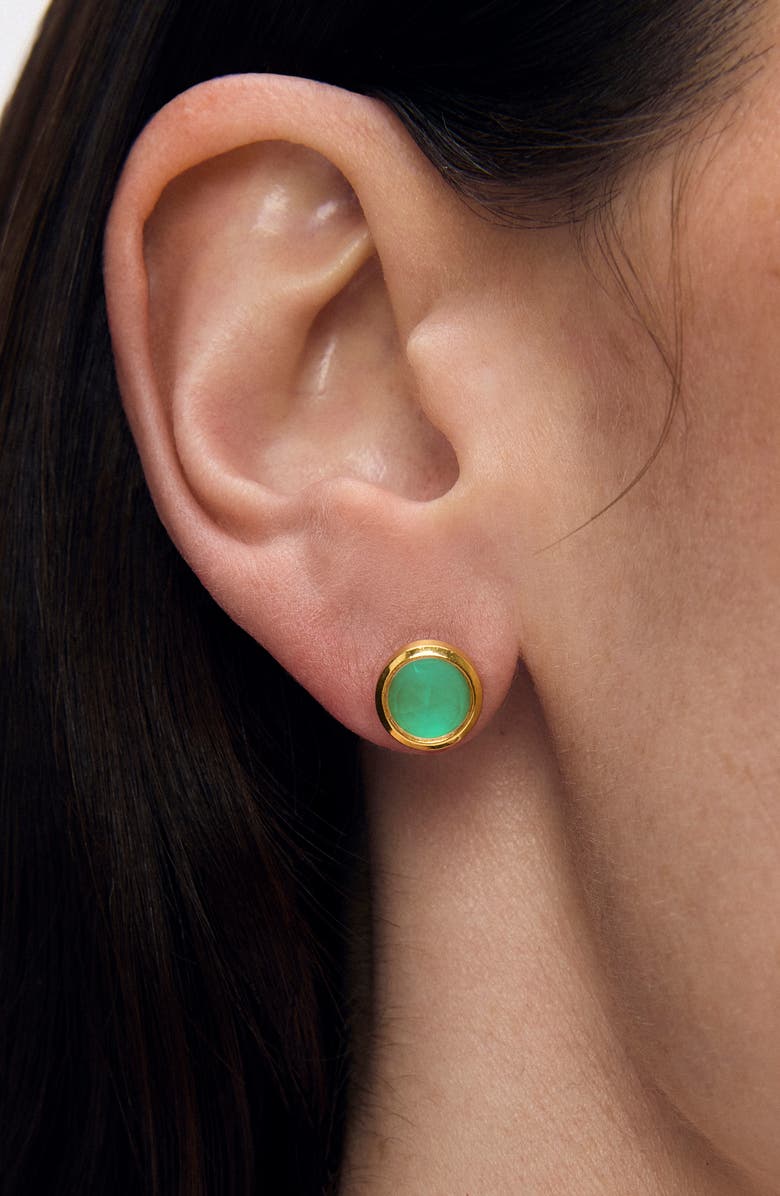 Dean Davidson Signature Midi Stud Earrings, Alternate, color, Banyan Green