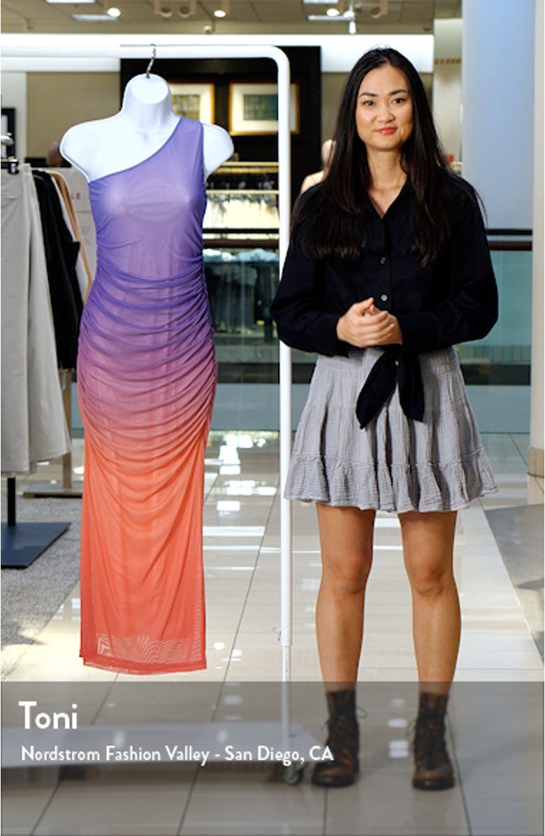 Dakota Print One-Shoulder Maxi Dress, sales video thumbnail