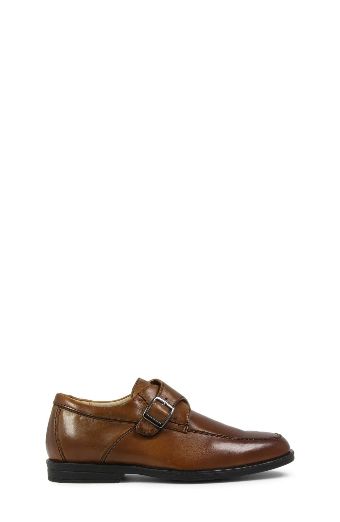 'Reveal' Monk Strap Slip-On, Alternate, color, COGNAC
