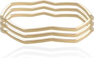 Ettika Wavy Days Set of 3 Bangles