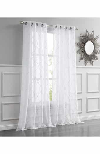 DAINTY HOME Single Sheer Panel Curtain