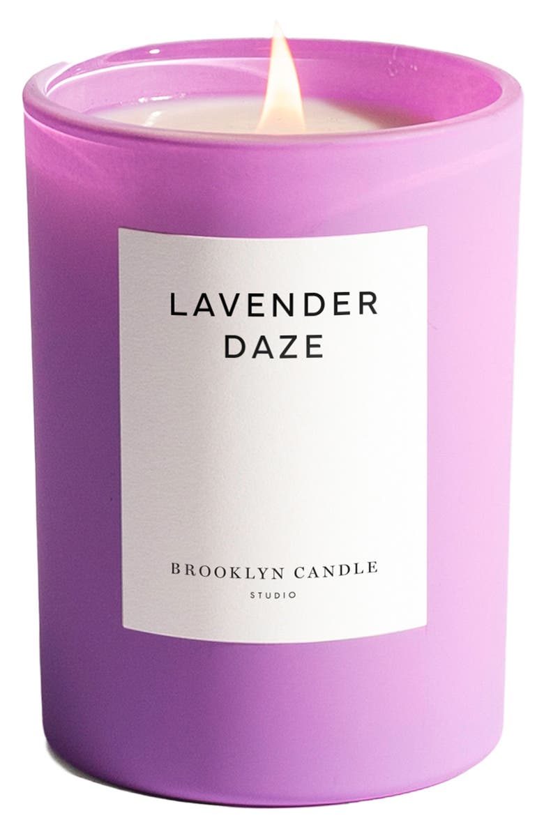 BROOKLYN CANDLE STUDIO Lavender Daze Candle, Alternate, color, Light/ Pastel Purple