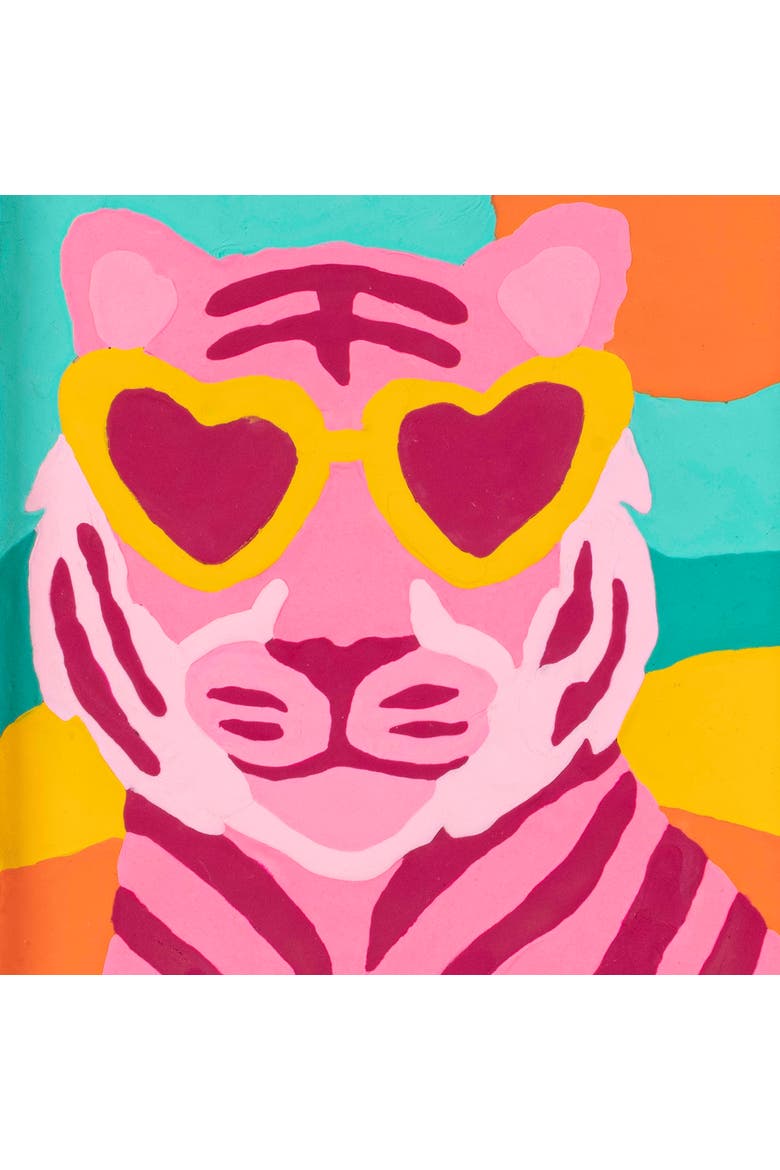 Vivid by Brea Reese, Clay Painting Art Kit, Wild Tiger, DIY Clay By Number, Alternate, color, Multicolored