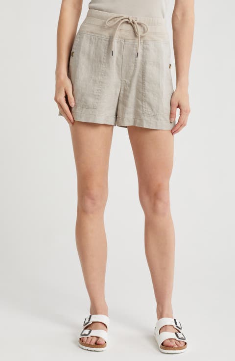 Linen Military Shorts