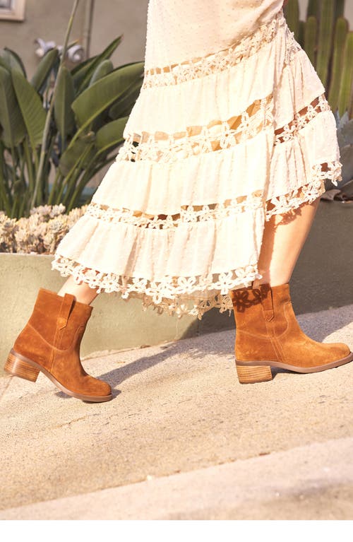 Seychelles Cozy Block Heel Bootie In Brown