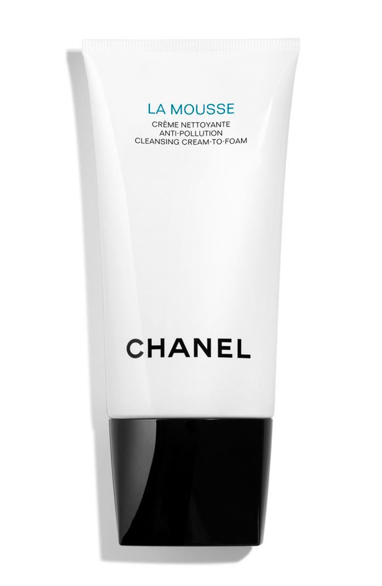 CHANEL LA MOUSSE Anti-Pollution Cleansing Cream-to-Foam, Main, color, 