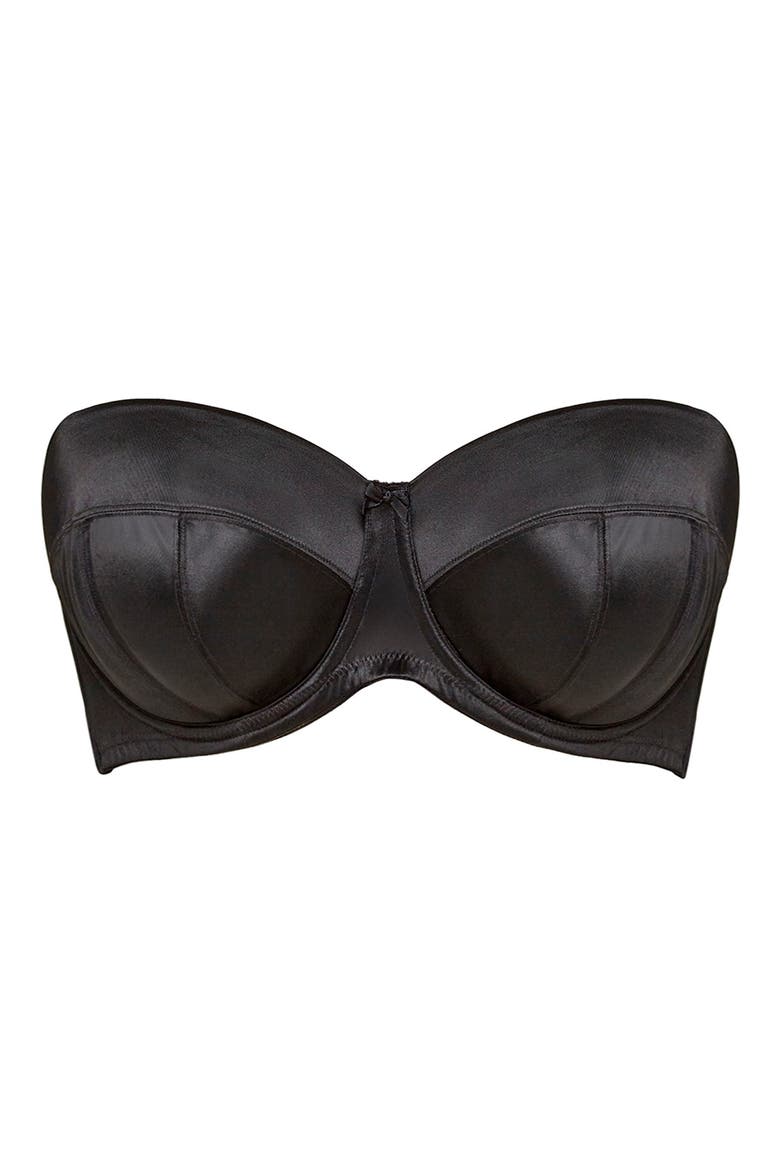 Dana Underwire Strapless Bra, Alternate, color, BLACK