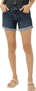 Silver Jeans Co. Mid Rise Denim Boyfriend Shorts