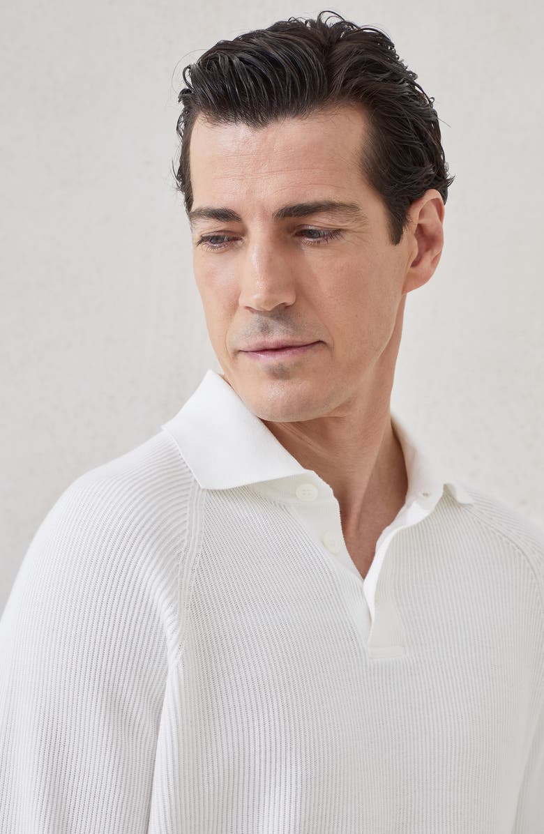 Brunello Cucinelli Polo-style sweater, Alternate, color, Panama