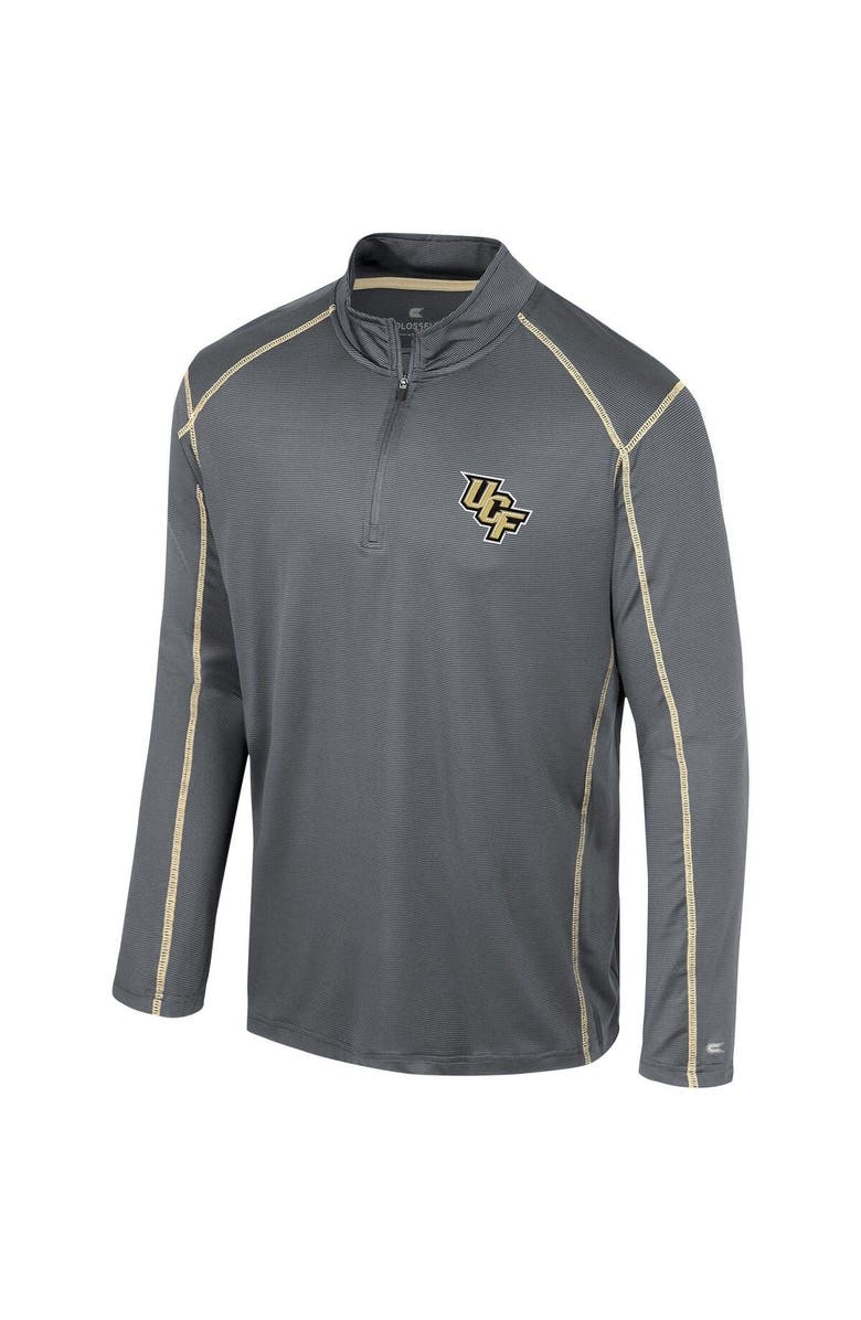 COLOSSEUM Men's Colosseum Black UCF Knights Cameron Quarter-Zip Windshirt, Alternate, color, 