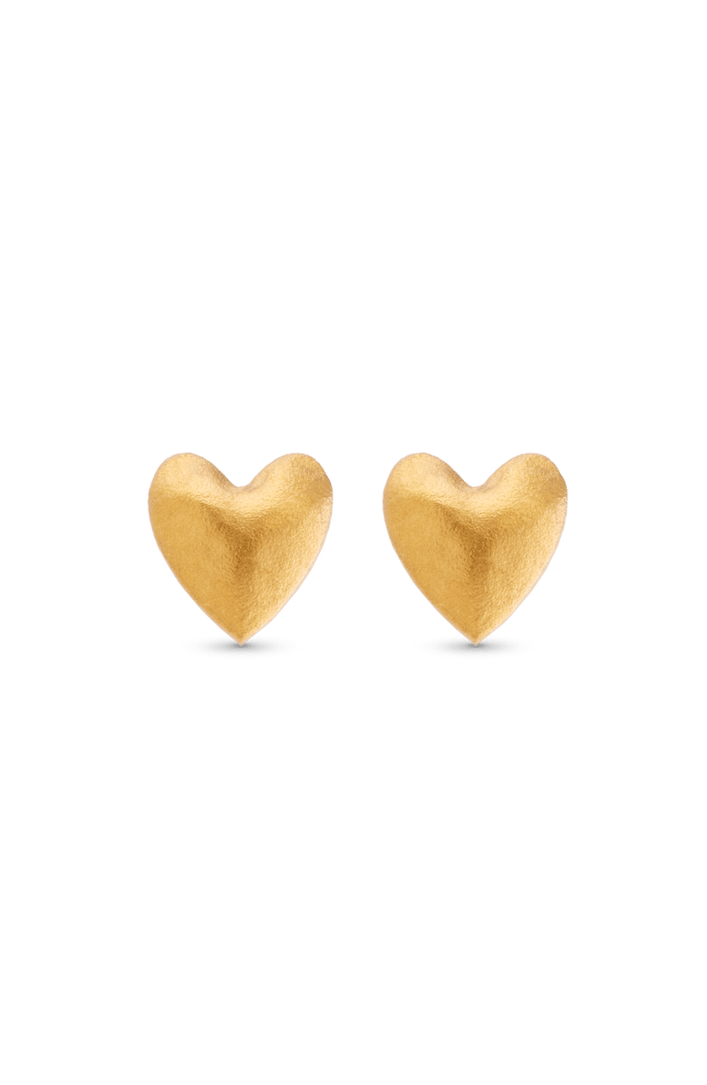 7879 Heart Stud Earrings, Main, color, Gold 9K