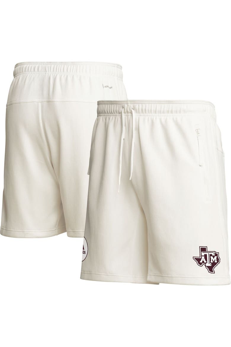 Men's adidas Cream Texas A&M Aggies Zero Dye AEROREADY Shorts, Main, color, Cream