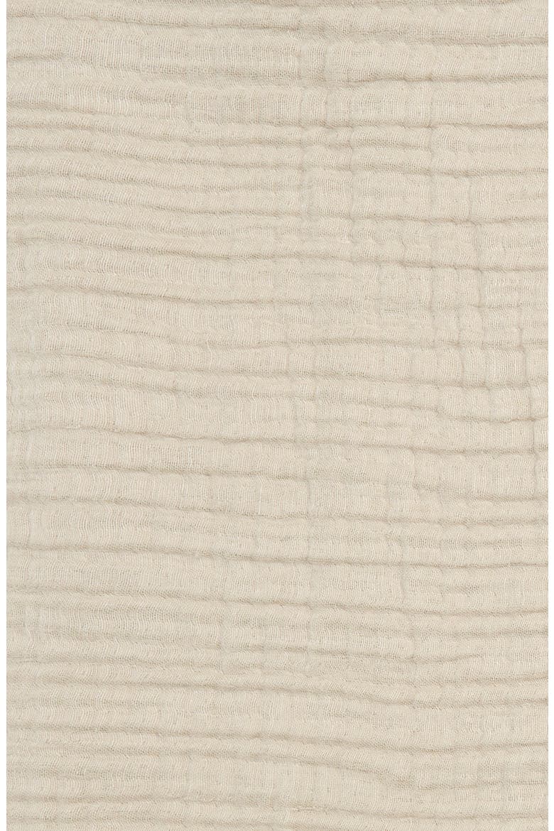 Cloud Cotton & Linen Gauze Throw Blanket, Alternate, color, BONE