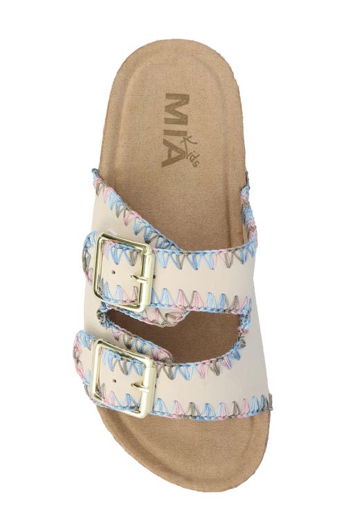 Mia Kids' Little Bleu Slide Sandal In Seashell