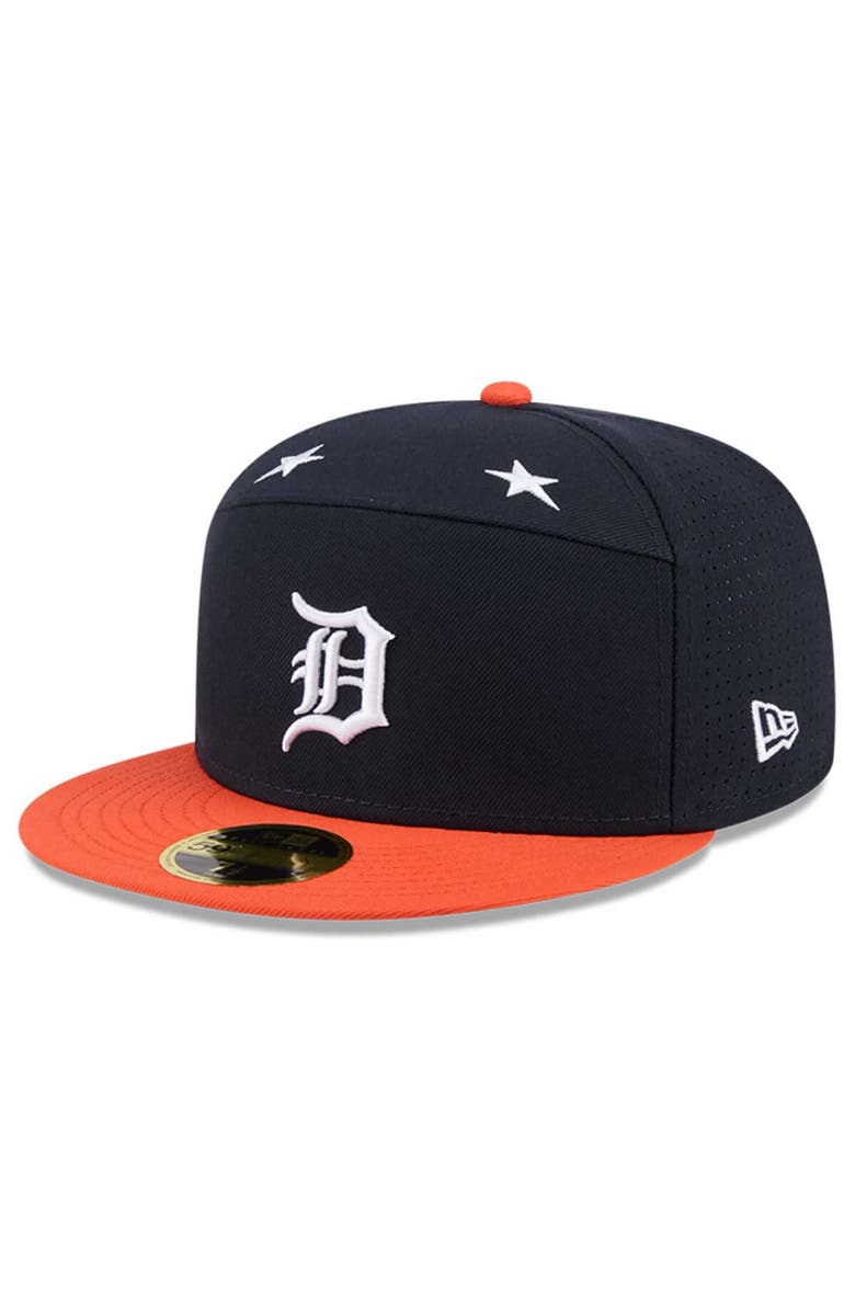 New Era Men's New Era Navy/Orange  Detroit Tigers 2025 MLB All-Star Game Side Patch 59FIFTY Fitted Hat, Alternate, color, 