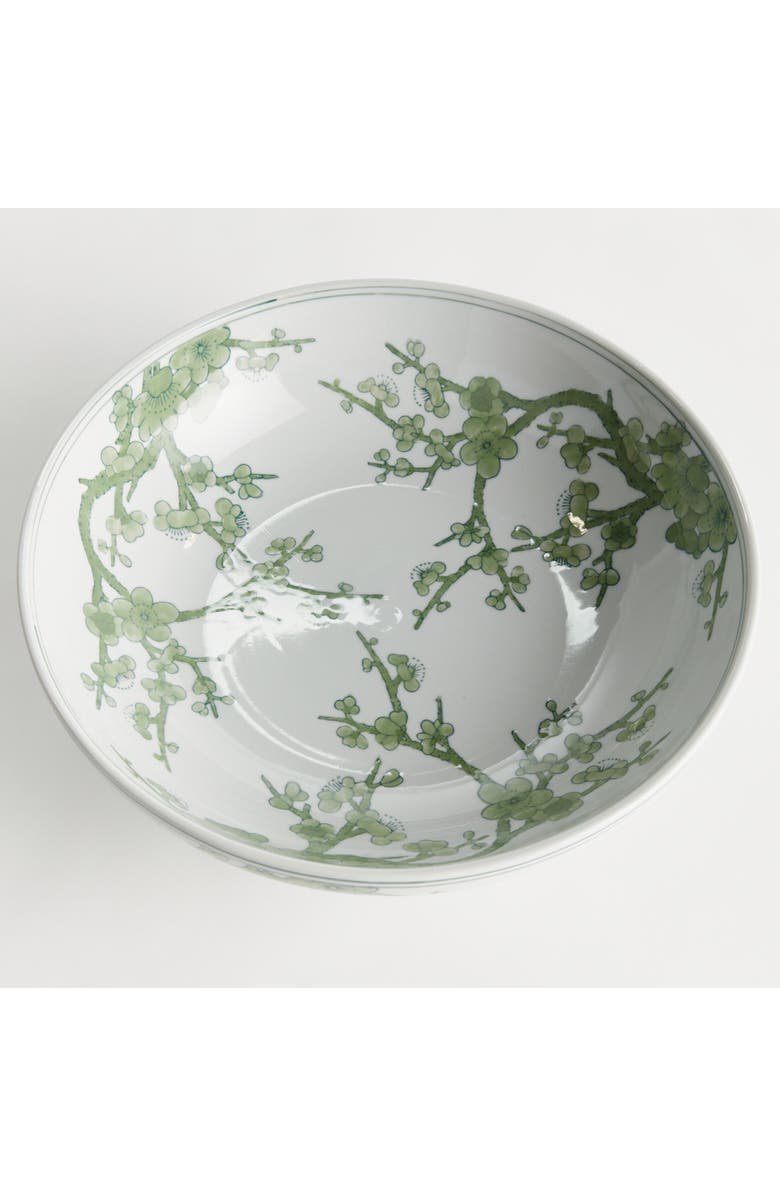 Napa Home & Garden Imperial Empress Decorative Footed Bowl - Green & White, Alternate, color, Green