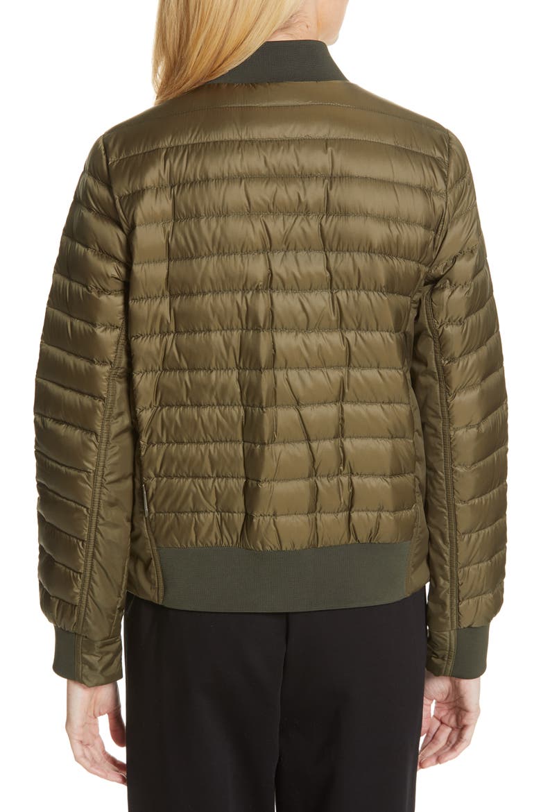 Rome Quilted Down Jacket, Alternate, color, DARK GREEN