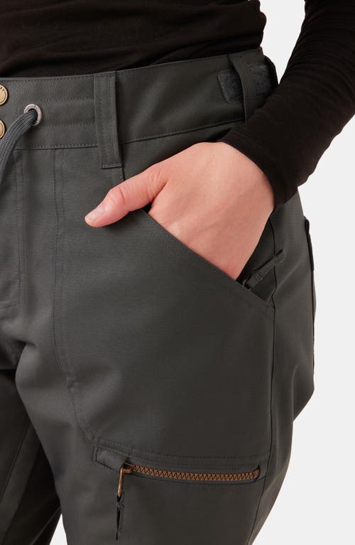 Roxy Nadia Insulated Waterproof Snow Pants In Gray