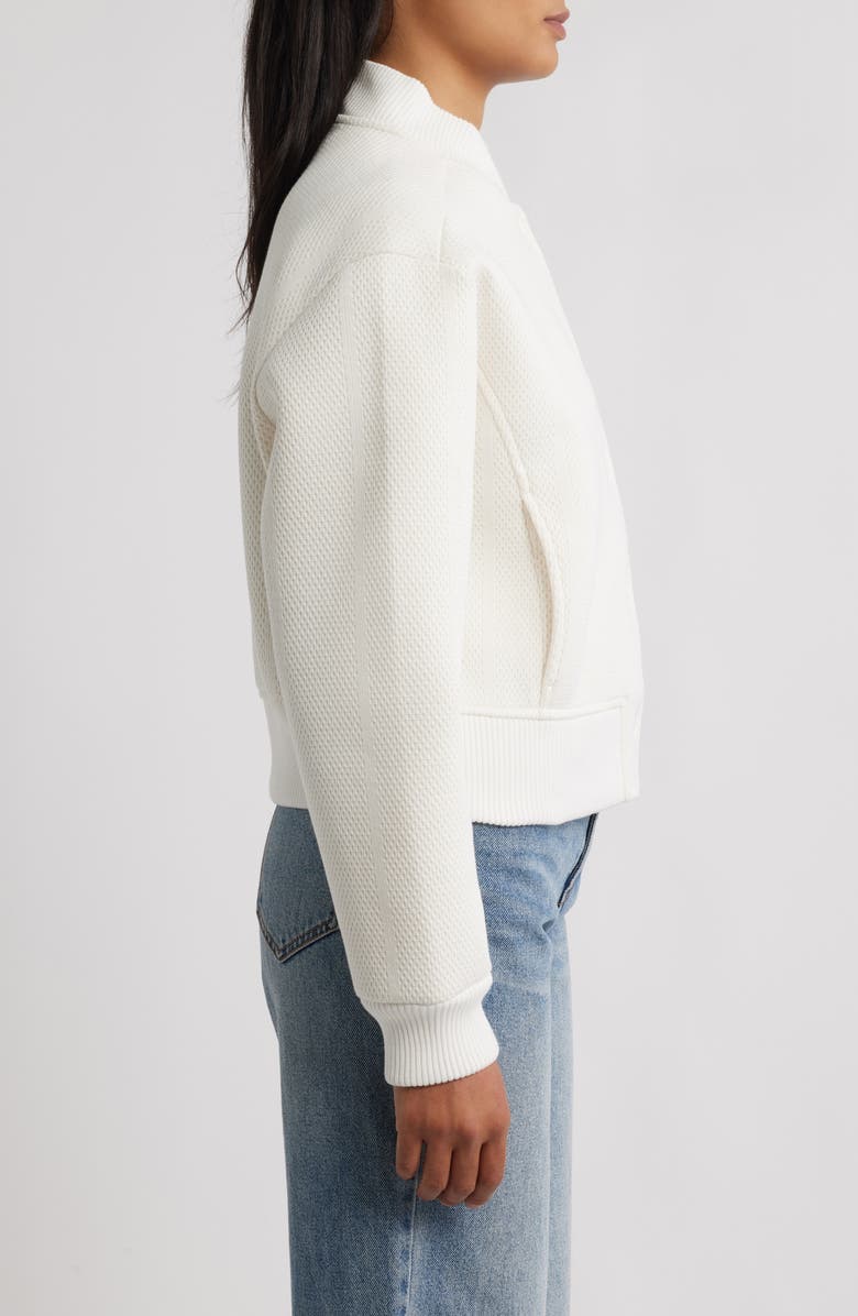 Brooklyn Industries Cotton Bomber Jacket, Alternate, color, Antique White