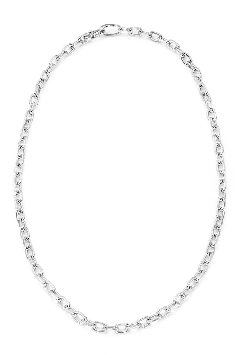 Alta Capture Mini Link Necklace, Main, color, SILVER