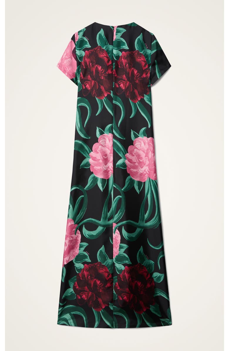 La DoubleJ Swing Dress, Alternate, color, Peony Black