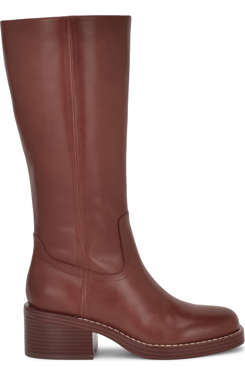 Nine West Broklyn Block Heel Boot, Alternate, color, Medium Brown