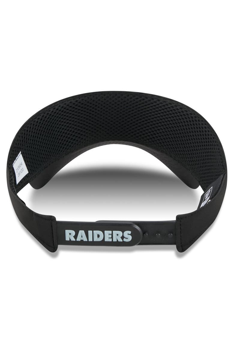 Men's New Era Black Las Vegas Raiders 2026 Sideline Adjustable Visor, Alternate, color, Black